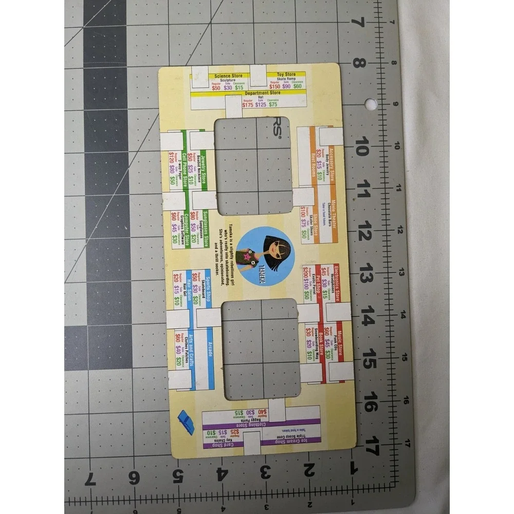 Milton Bradley Mall Madness Replacement‎ 4 Shopping List Cards